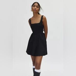 Kiss The Sky Belle Tie-Back Corset Mini Dress